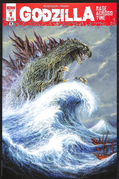 Godzilla Rage Across Time #1 Bob Eggleton 2nd Print Variant HTF0