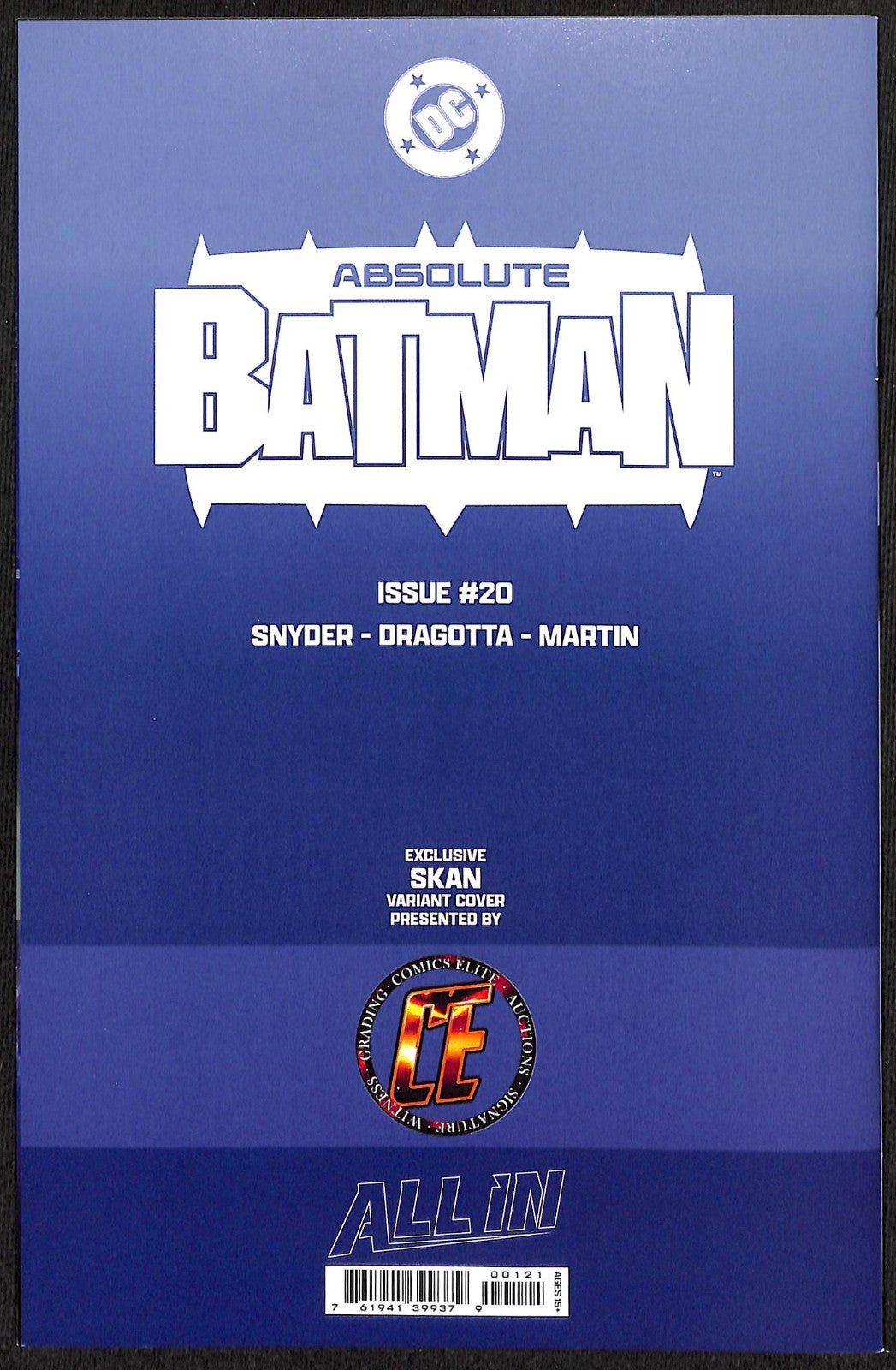 Absolute Batman #20 Skan Virgin Variant Ltd 10001