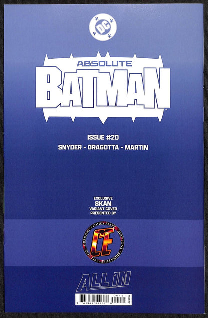 Absolute Batman #20 Skan Virgin Variant Ltd 10001
