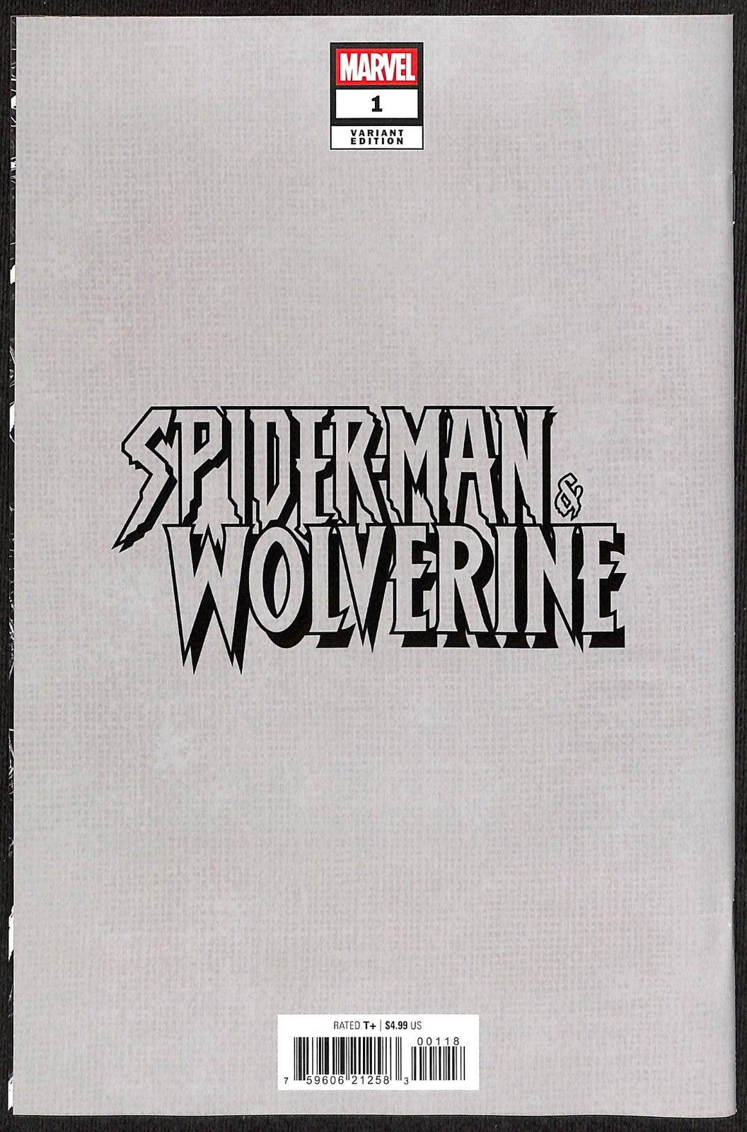 Spider-Man Wolverine #1 Clayton Crain 1:100 Variant1