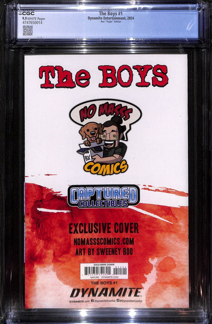 Boys #1 Sweeney Boo Virgin Variant Ltd 350 CGC 9.91