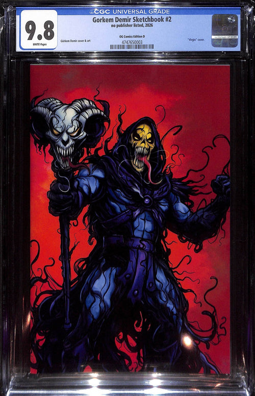 Gorkem Demir Sketchbook #2 Venomized Skeletor Ltd 100 CGC 9.80