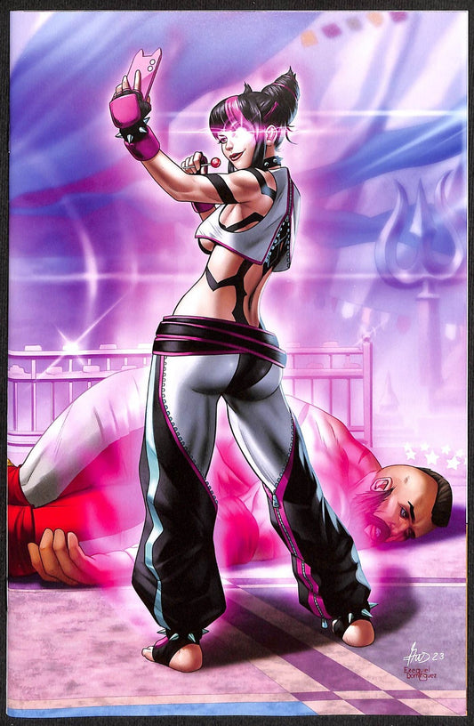 Street Fighter Masters Game Gals #1 Gus Mauk Virgin Variant Ltd 500 with COA0