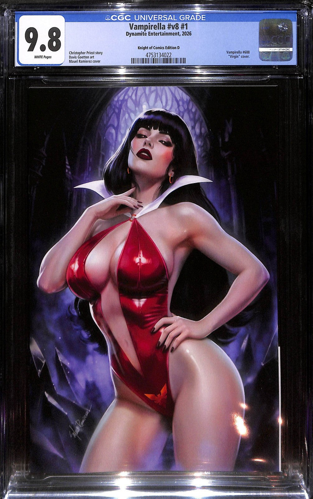 Vampirella #1 Manuel Ramirez Red Variant Ltd 200 CGC 9.80