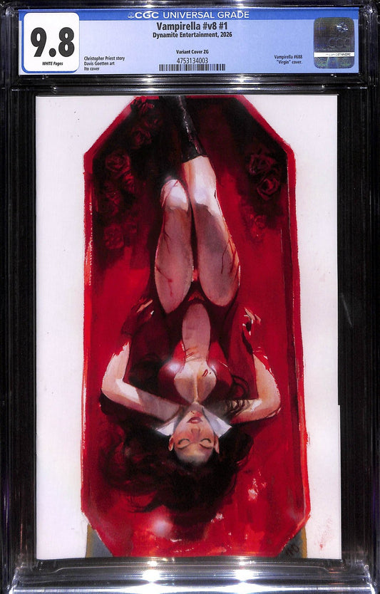 Vampirella #1 Ito Virgin Dynamic Forces Variant Ltd 250 CGC 9.80