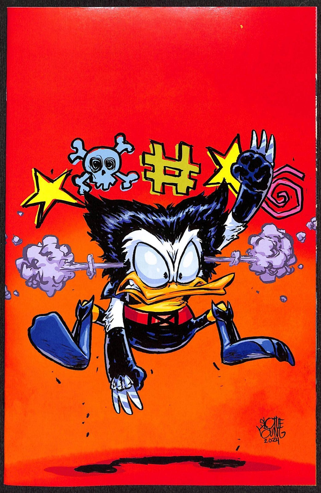What if Donald Duck Became Wolverine #1 Skottie Young 2nd Print 1:25 Variant0