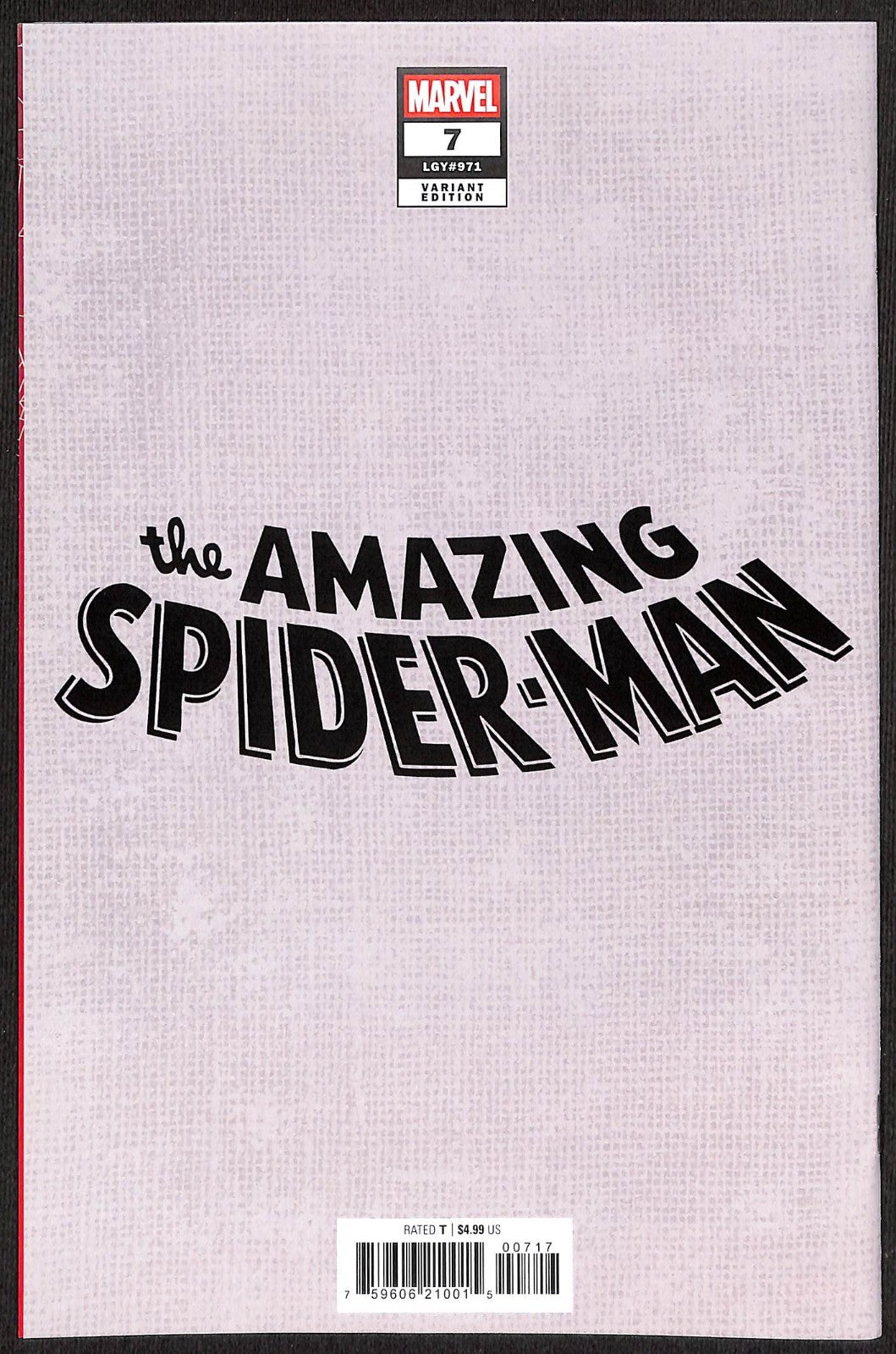 Amazing Spider-Man #7 John Romita Jr 1:100 Virgin Variant1