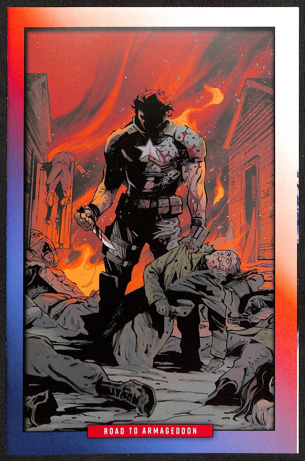 Captain America #5 Valerio Schiti 1:25 2nd Print Virgin Variant0