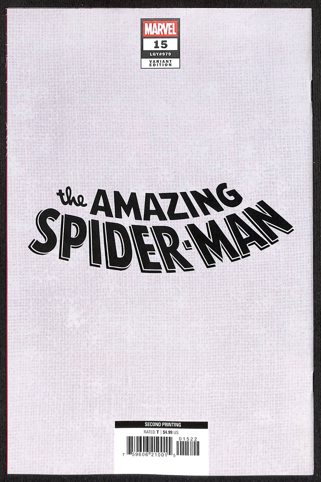 Amazing Spider-Man #15 Pepe Larraz 2nd Print 1:25 Virgin Variant1