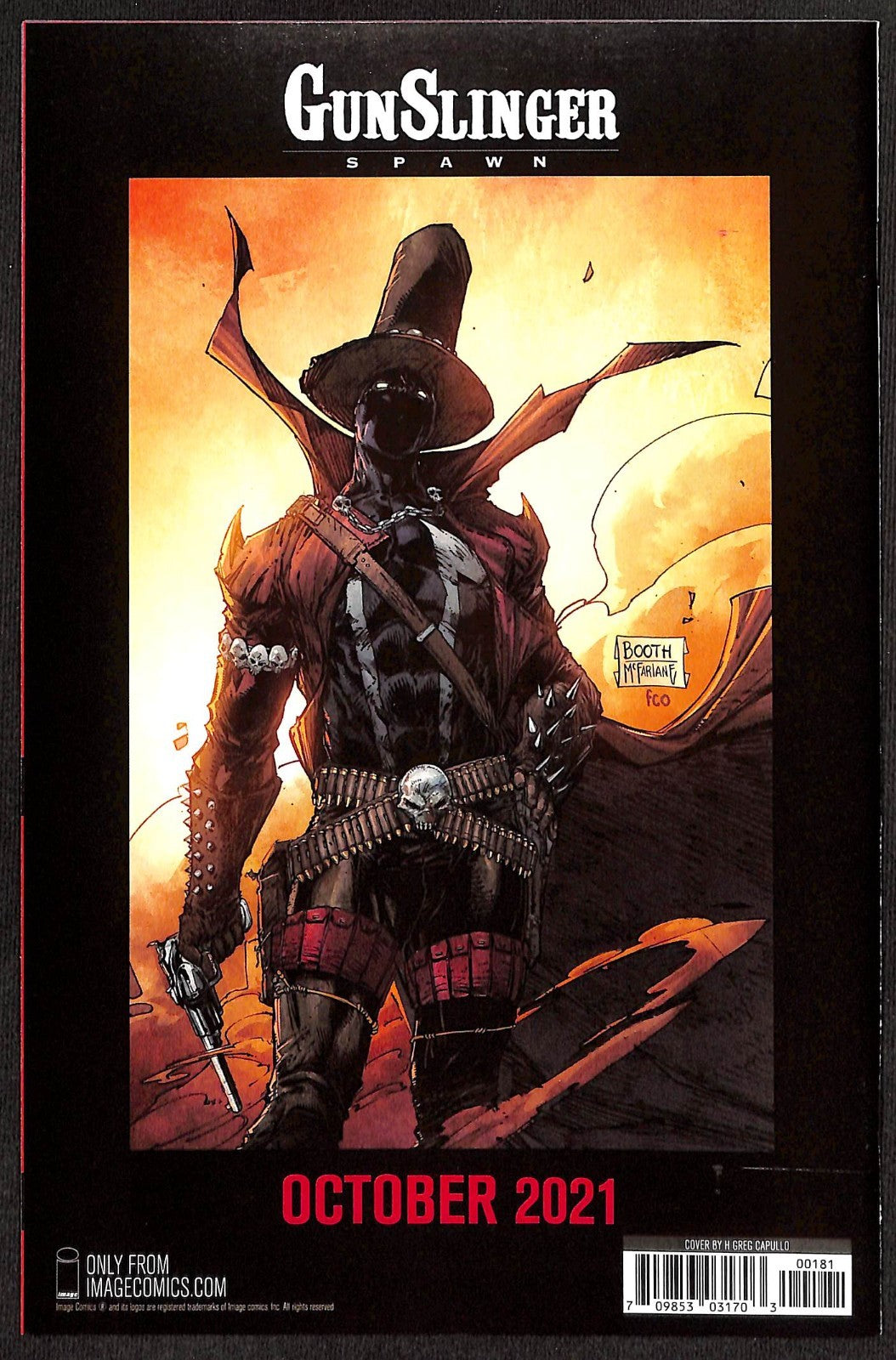 King Spawn #1 Greg Capullo 1:50 Sketch Variant1
