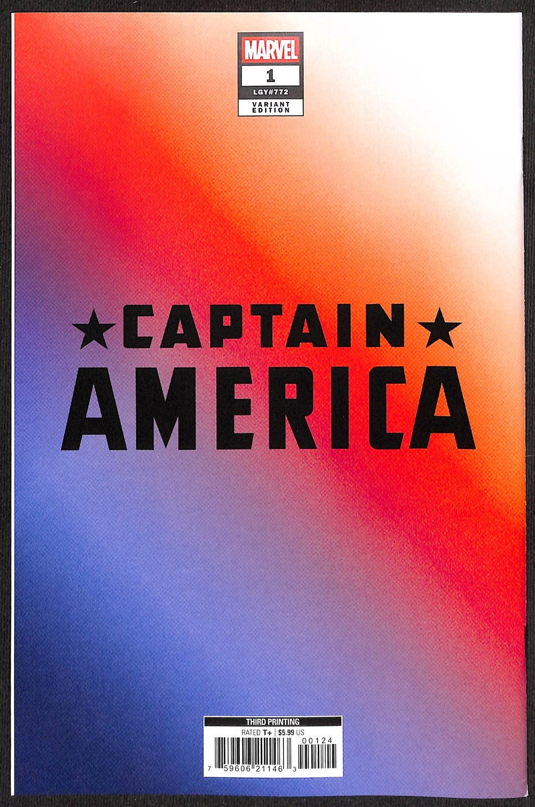 Captain America #1 Valerio Schiti 1:25 3rd Print Virgin Variant1