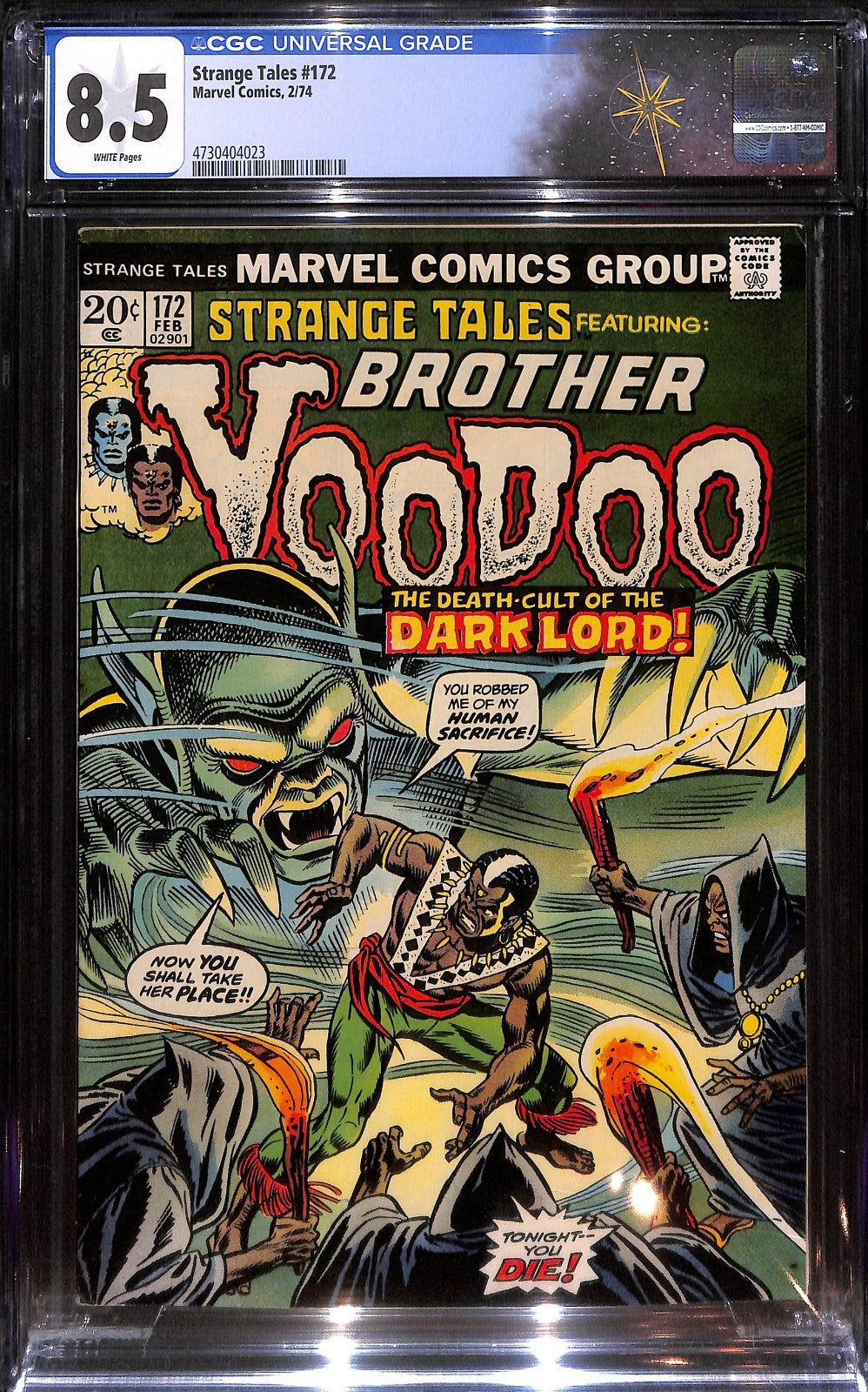 Strange Tales #172 Northern Collection  CGC 8.50