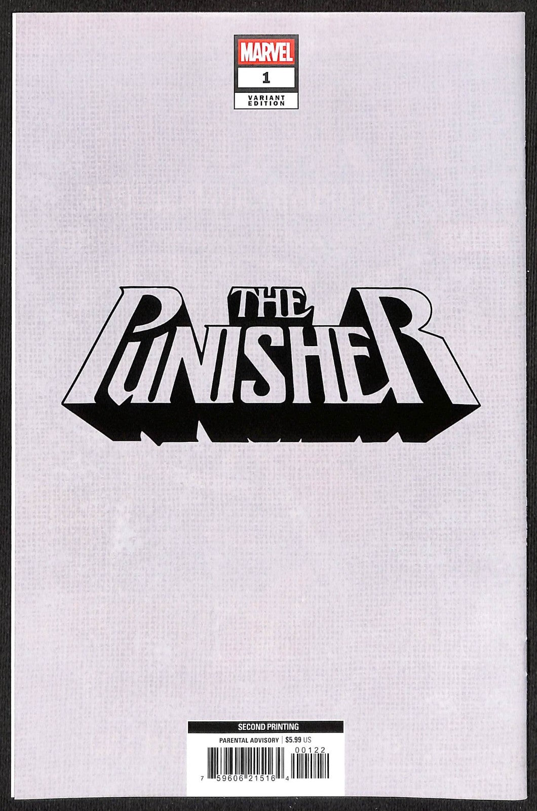 Punisher #1 Alex Maleev 1:25 2nd Print Virgin Variant1