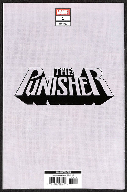 Punisher #1 Alex Maleev 1:25 2nd Print Virgin Variant1