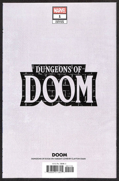 Dungeons of Doom #1 Clayton Crain 1:50 Virgin Variant1