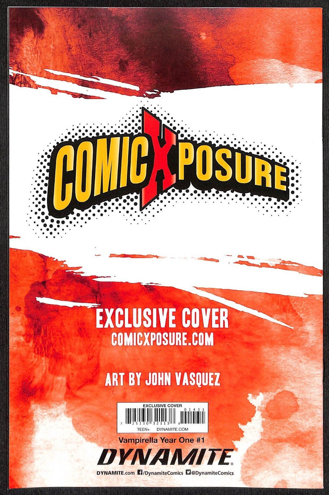 Vampirella Year One #1 John Vasquez Red Variant Ltd 3001