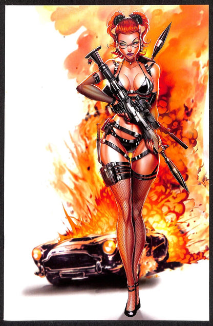 Heat Seeker Exposed a Gun Honey Series #2 Jaime Tyndall Virgin Variant Ltd 5000