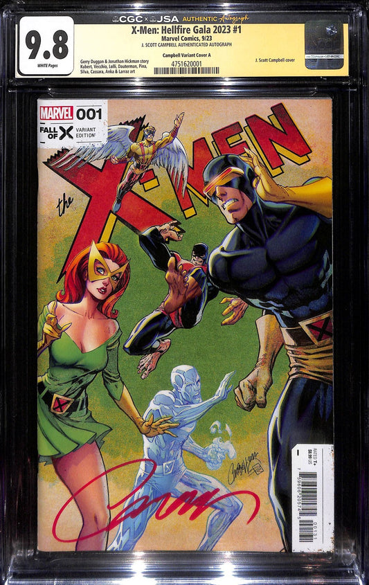 X-Men Hellfire Gala #1 J Scott Campbell Variant Signed CGC 9.80