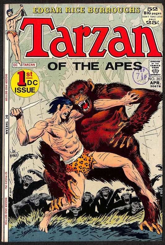 Tarzan #207 First DC issue (formerly published by Dell/Gold Key) VFN+0