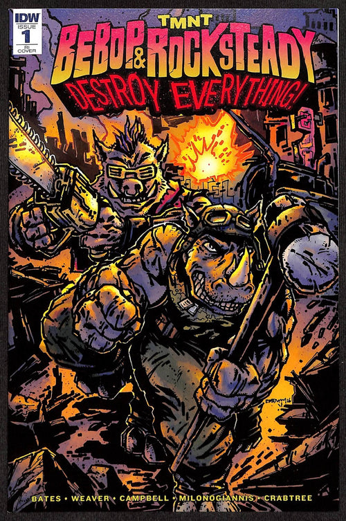TMNT Bebop and Rocksteady Destroy Everything #1 Kevin Eastman 1:25 Variant0