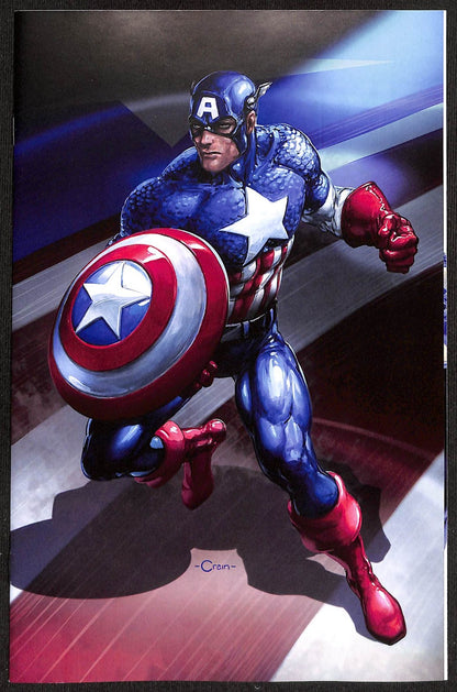 Captain America #7 Clayton Crain 1:50 Virgin Variant0