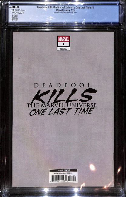Deadpool Kills the Marvel Universe One Last Time #1 Panosian 1:25 CGC 9.81