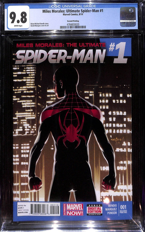 Miles Morales Ultimate Spider-Man #1 2nd Print CGC 9.80