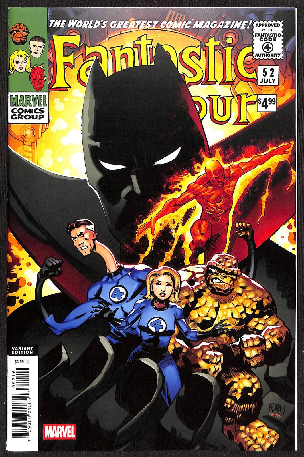 Fantastic Four #52 Facsimile Edition Adam Gorham 1:25 Variant0