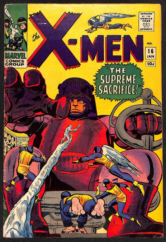 Uncanny X-Men #16 3rd Appearance of the Sentinels Pence Variant VG+0