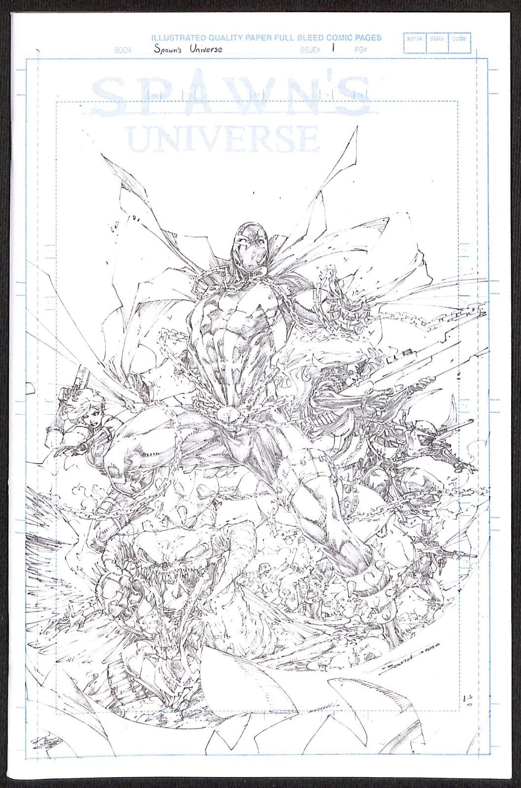 Spawn's Universe #1 Greg Capullo 1:50 Sketch Variant0