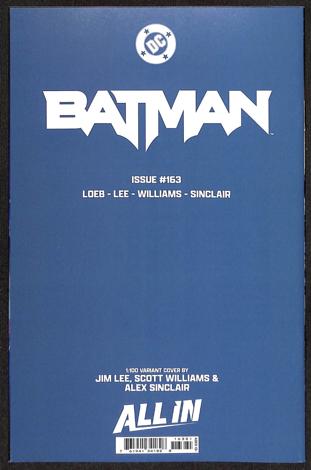 Batman #163 Jim Lee 1:100 Variant1
