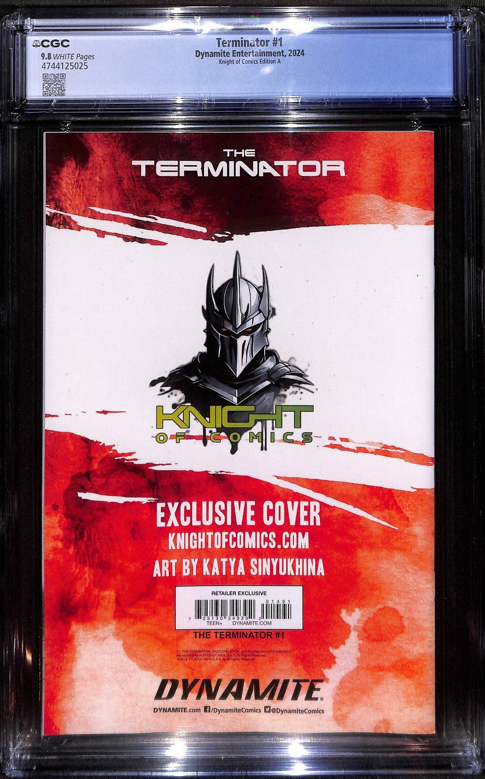 Terminator #1 Katya Sinyukhina NYCC Virgin Variant Ltd 600 CGC 9.81