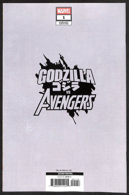 Godzilla vs. Avengers #1 Takashi Okazaki 1:25 2nd Print Variant1