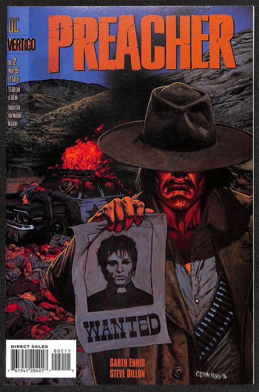 Preacher #2 1st Appearance of Arseface NM0