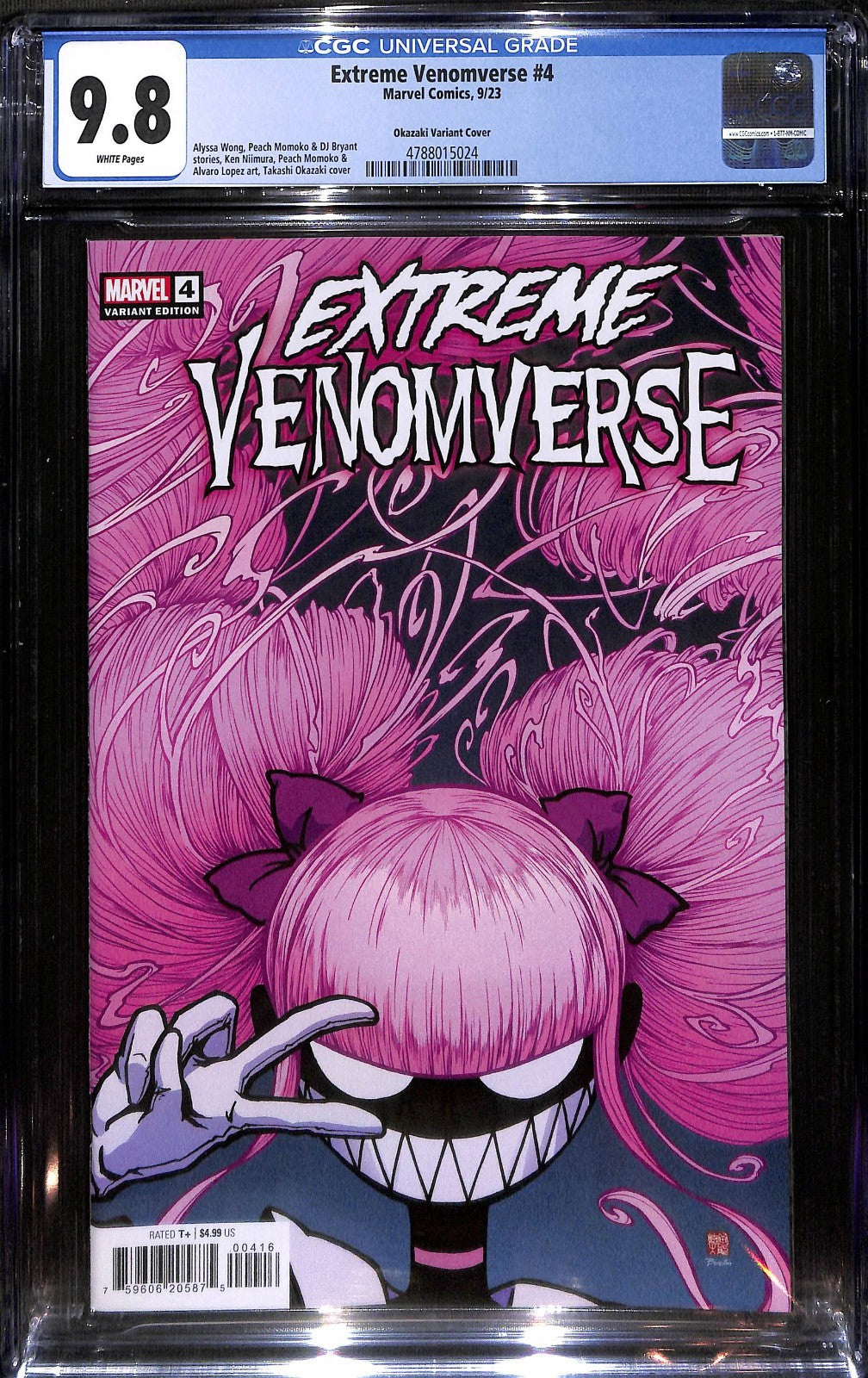 Extreme Venomverse #4 Takashi Okazaki 1:25 Variant 1st App Necroko CGC 9.80