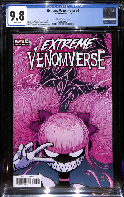 Extreme Venomverse #4 Takashi Okazaki 1:25 Variant 1st App Necroko CGC 9.80