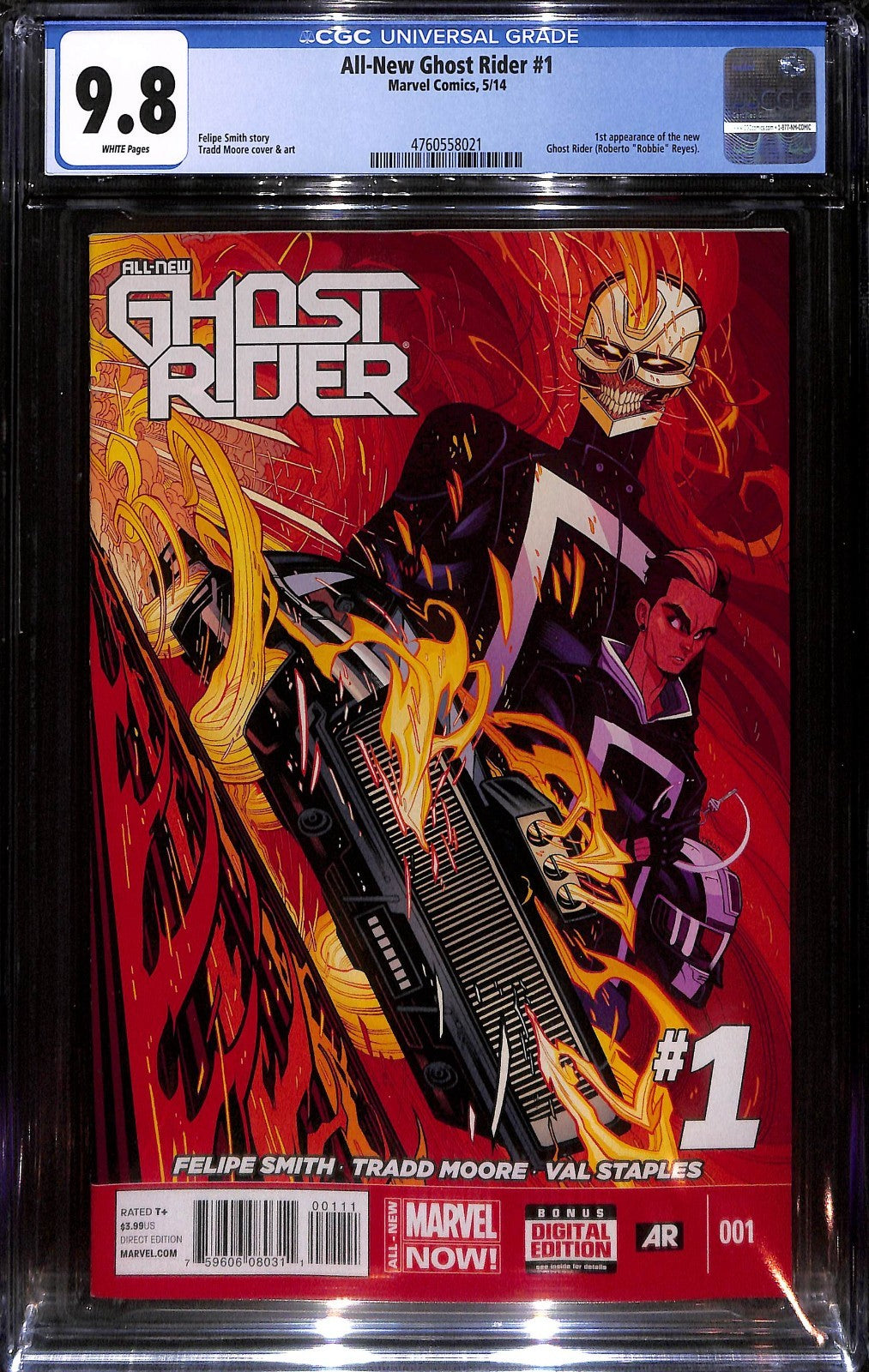 All New Ghost Rider #1 1st App Robbie Reyes CGC 9.80