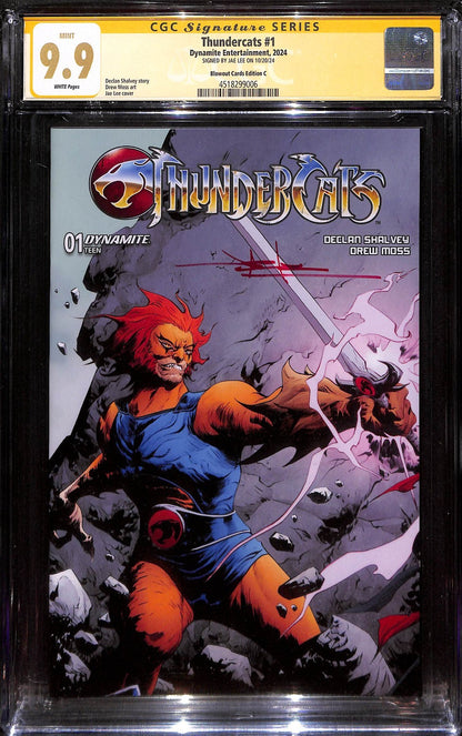 Thundercats #1 Jae Lee Blowout Cards Variant Ltd 1000 Signed CGC SS 9.90