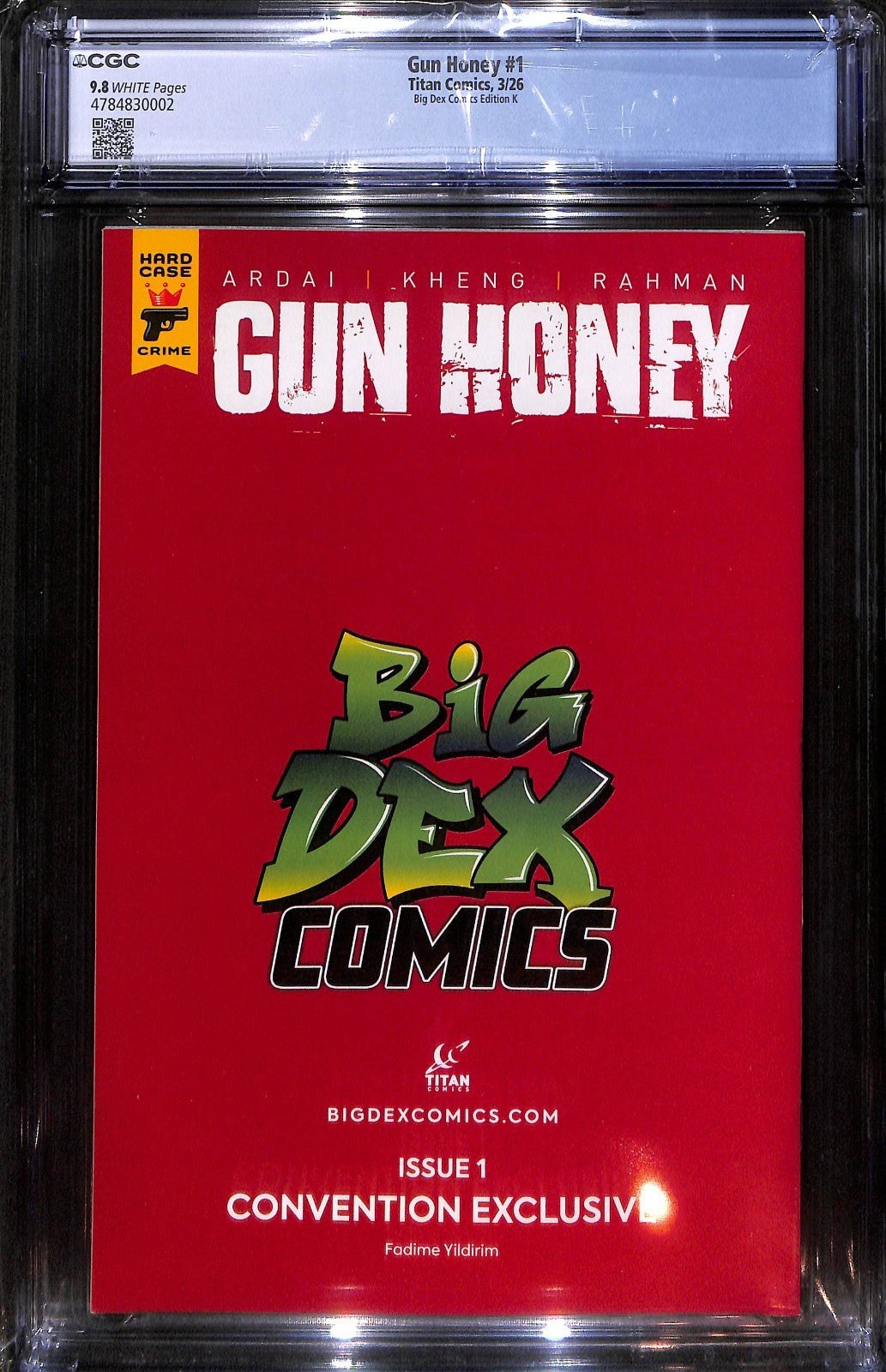 Gun Honey #1 Fadime Yildirim Megacon Virgin Variant CGC 9.81