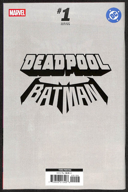 Deadpool Batman #1 Russell Dauterman 1:25 3rd Print Virgin Variant1