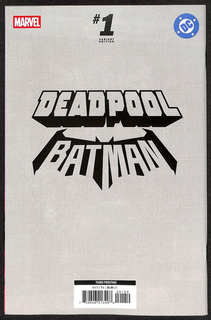 Deadpool Batman #1 Esad Ribic 1:50 3rd Print Virgin Variant1