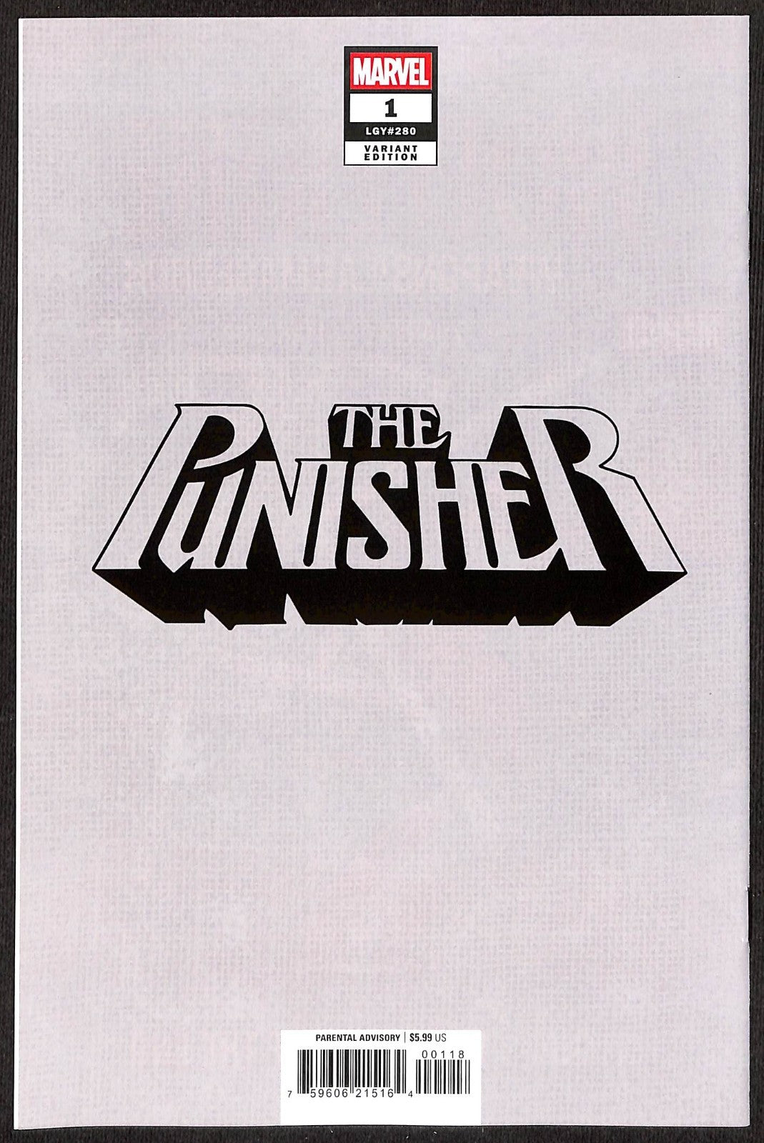Punisher #1 David Marquez 1:100 Virgin Variant1