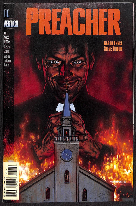Preacher #1 1st App Jesse Custer the Preacher, Tulip O'Hare, Cassidy NM-0