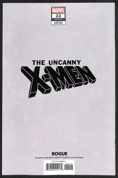 Uncanny X-Men #22 Clayton Crain 1:50 Virgin Variant1