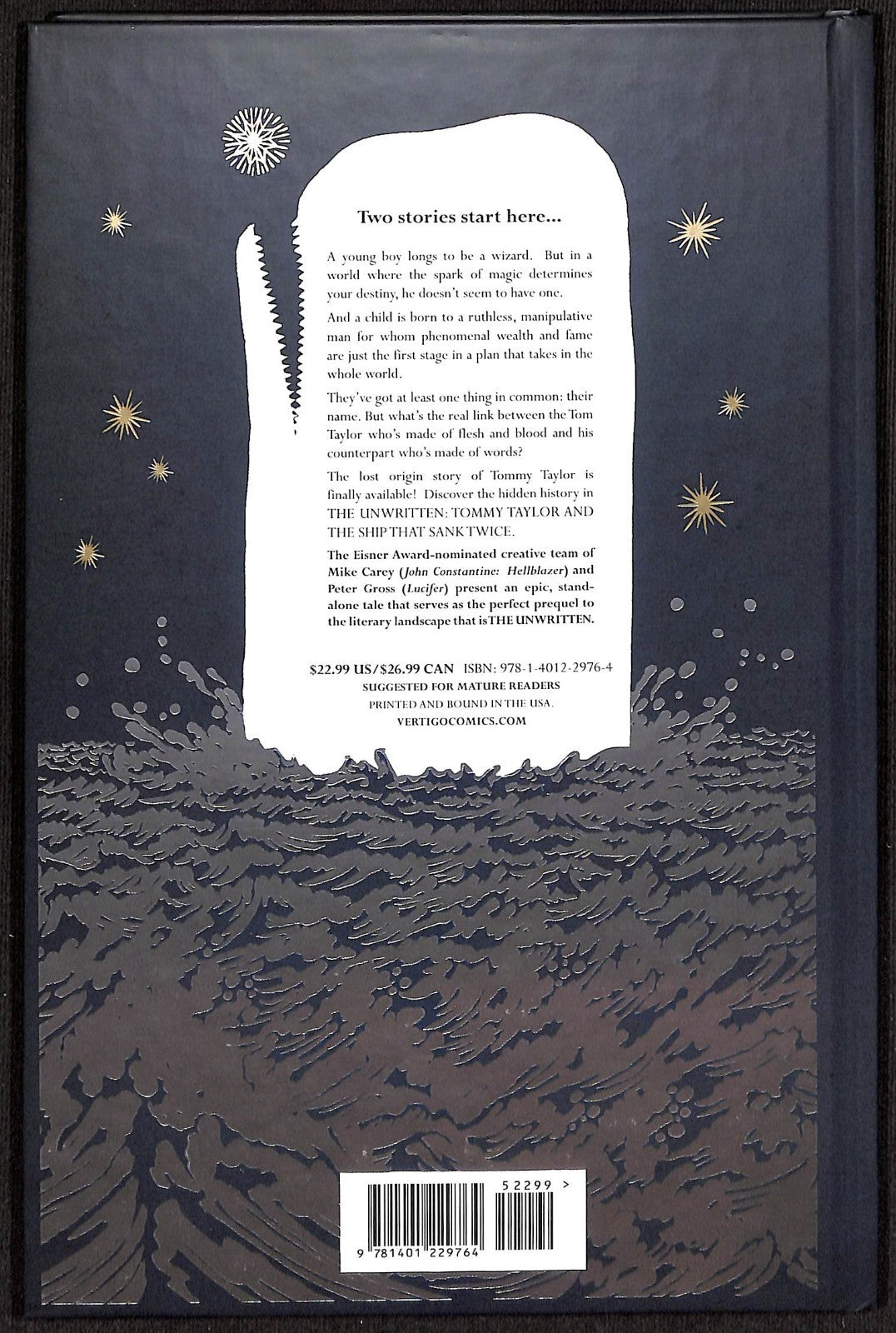 Unwritten: Tommy Taylor and the Ship That Sank Twice HC1