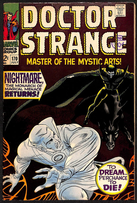 Doctor Strange #170 1st Cover Appearance of Nightmare FN-0