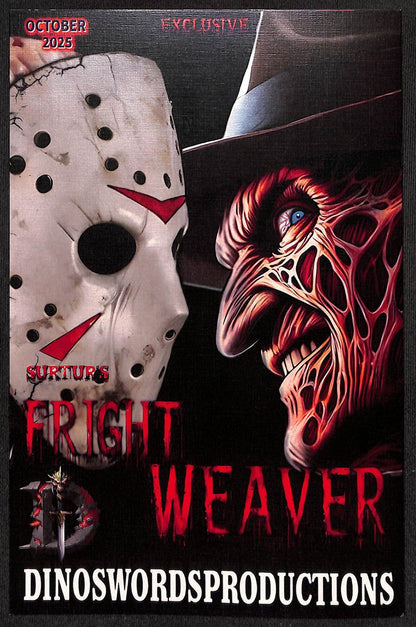 Fright Weaver #1 Freddy VS Jason Horror Linen Ltd 20 Signed by Surtur with COA1