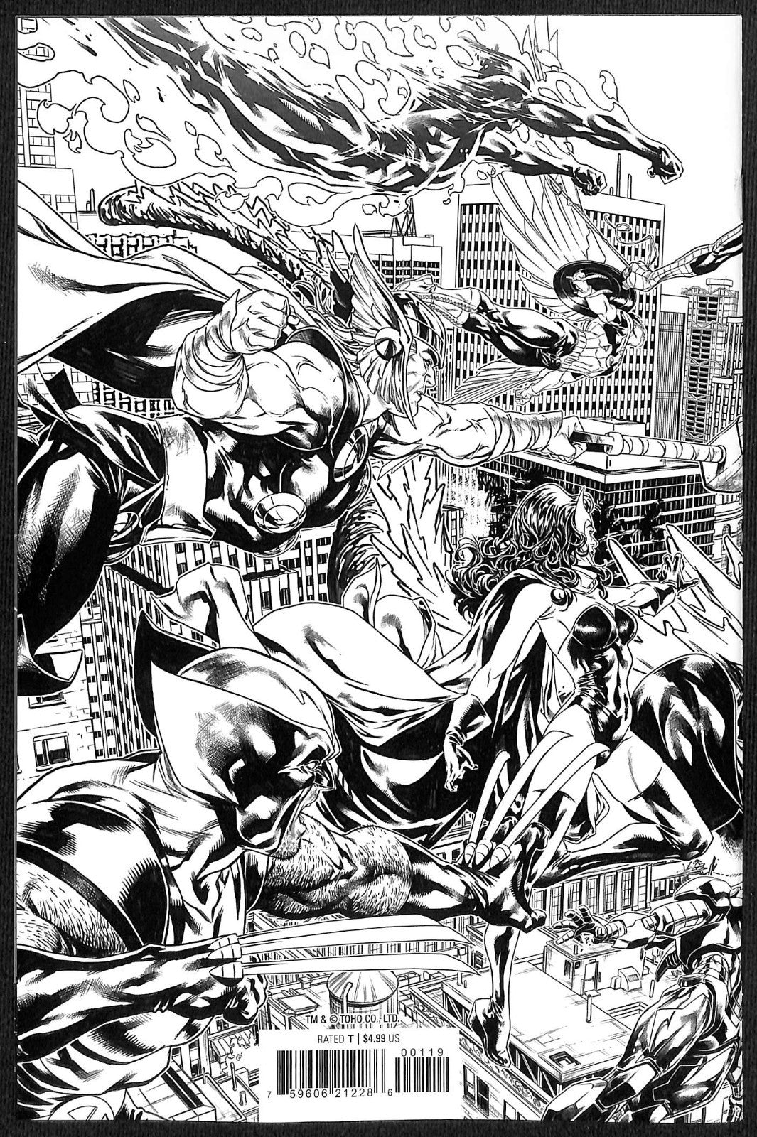 Godzilla Destroys the Marvel Universe #1 Mark Brooks 2nd Print 1:25 Variant1