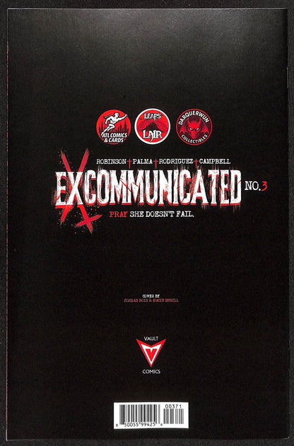 Excommunicated #3 Jordan Noir Virgin Variant Ltd 5001