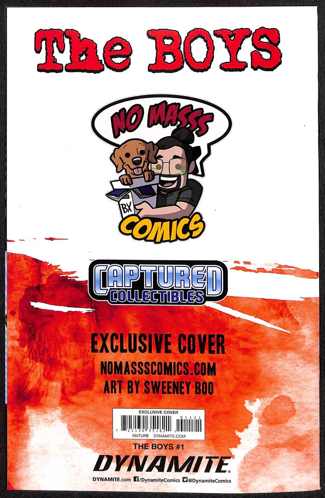 The Boys #1 Sweeney Boo Virgin Variant Ltd 350 with COA1